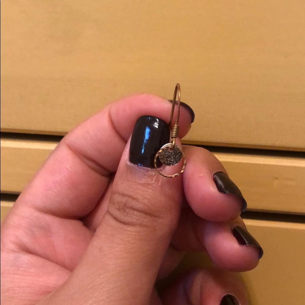 Mixed metal earrings